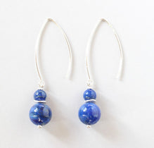 lapis lazuli silver earrings