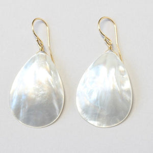 mother of pearl teardrop earrings