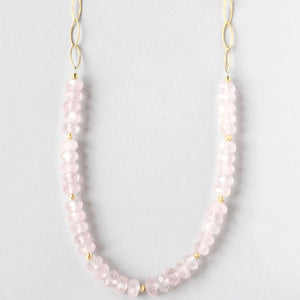 rose quartz necklace