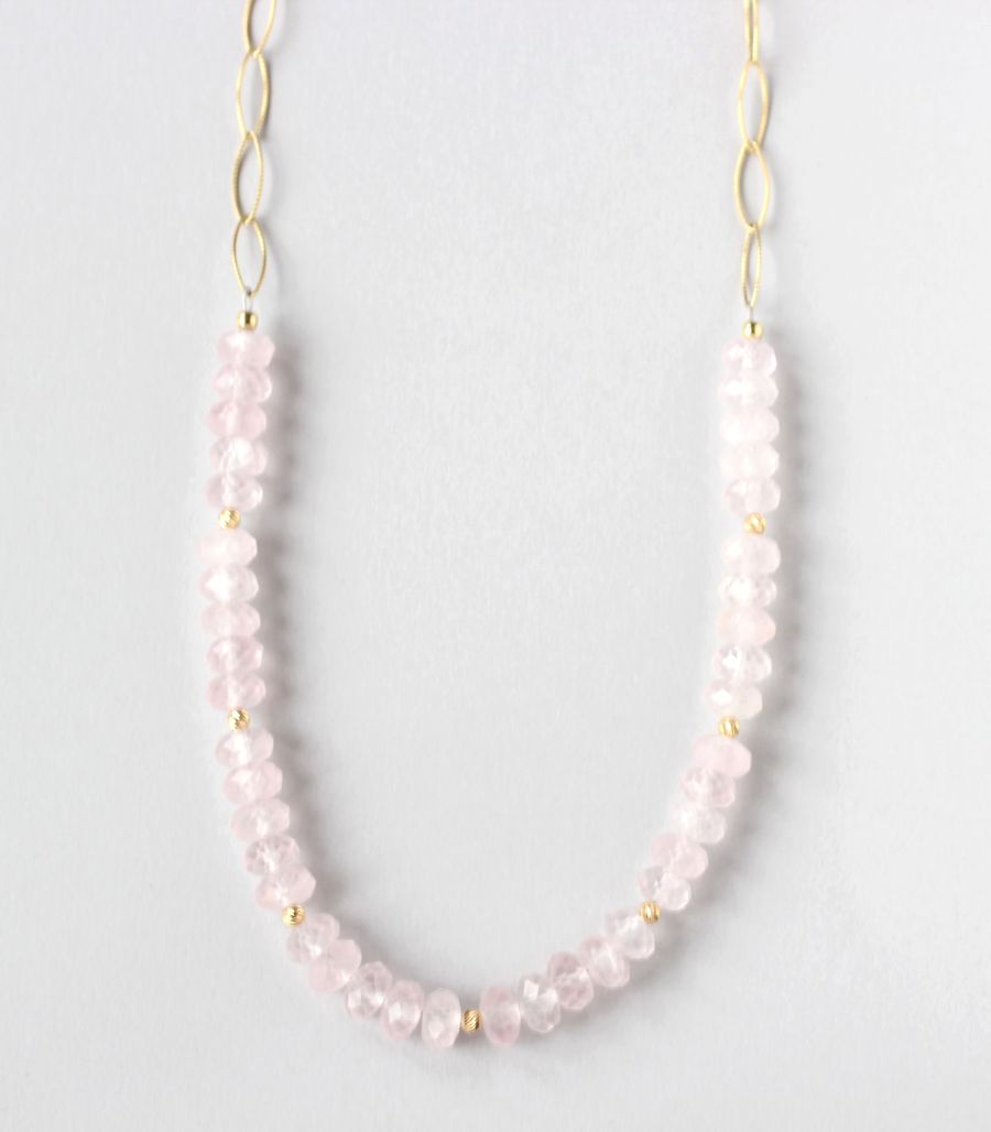 rose quartz necklace
