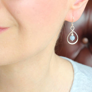 angelite link earrings  styled