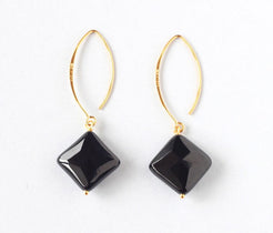black onyx diamond earrings