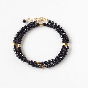 black onyx double bracelet Ireland