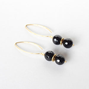 black onyx gold earrings Ireland