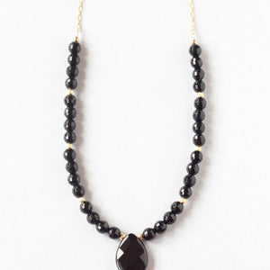 black onyx necklace ILgemstones