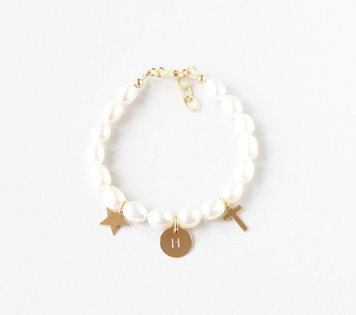 Rose gold and pearl bracelet ALI