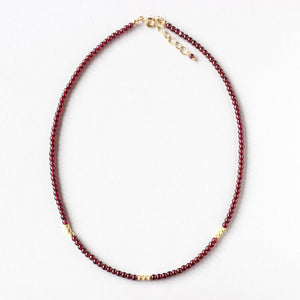 Garnet Delicate Necklace
