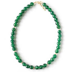 green agate necklace