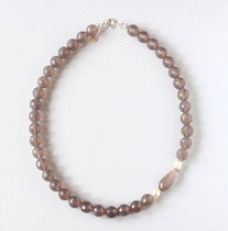 grey agate necklace