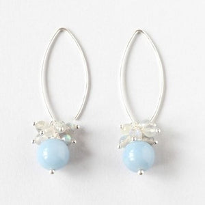 labradorite angelite earrings