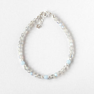 Labradorite silver bracelet