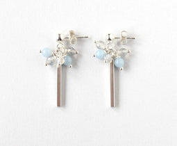 labradorite silver earrings