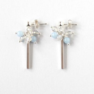 labradorite silver earrings