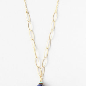 lapis lazuli delicate necklace