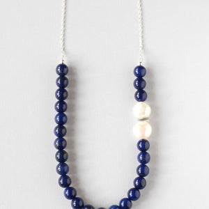 lapis lazuli silver necklace