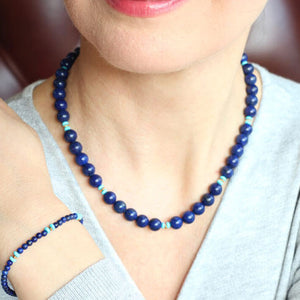lapis lazuli turquoise bracelet styled