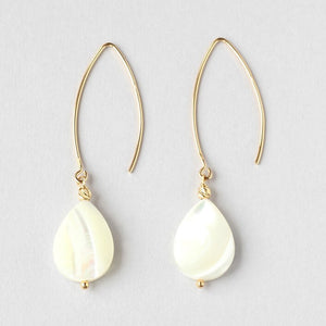 Mother of Pearl Gold Earrings