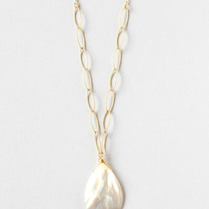 Mother of Pearl Gold Necklace Ireland
