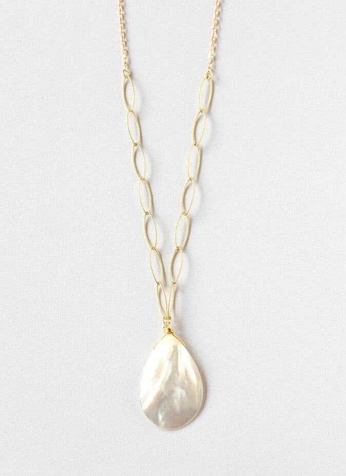 Mother of Pearl Gold Necklace Ireland
