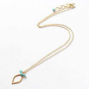Turquoise delicate necklace