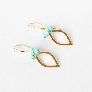 Turquoise Earrings side view