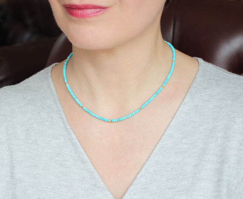 Turquoise Necklace model